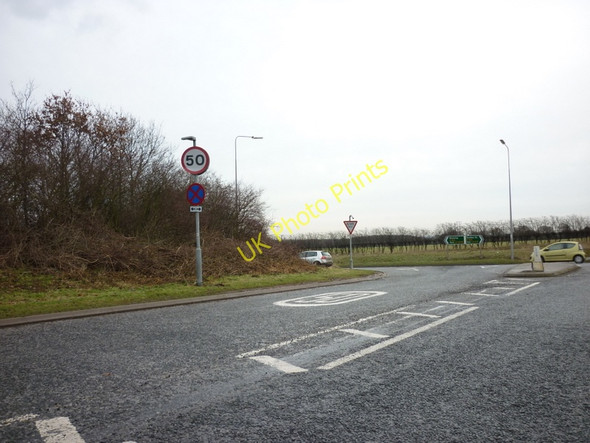 Photo 6"x4" The junction of Dunflat Road with the A164 near Bentley Bentley\/TA0135 c2011