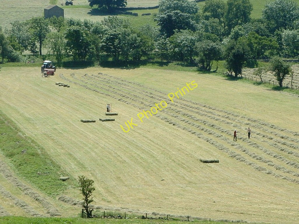 Photo 6"x4" Haymaking in Swaledale Healaugh\/SE0199 c2003