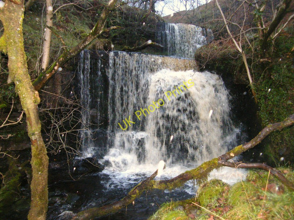 Photo 6"x4" Waterfall, Back Gill Cray\/SD9479 c2009