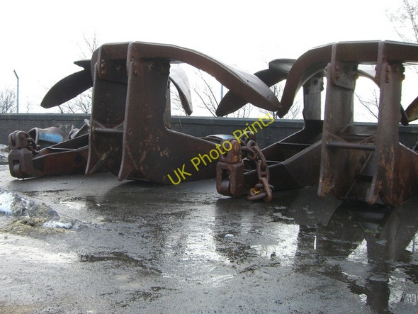Photo 6"x4" Oil rig anchors at Saltburn Pier Invergordon c2011