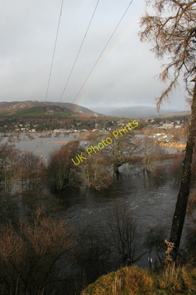 Photo 6"x4" Flooding near Kingussie Kingussie c2011