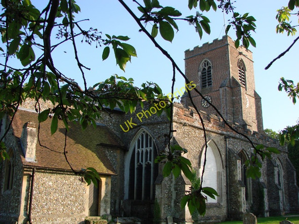 Photo 6"x4" Steeple Bumpstead St Mary's church Steeple Bumpstead c2008