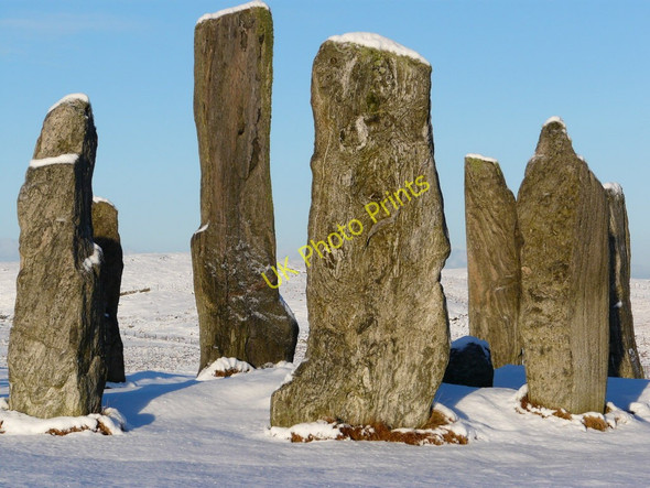 Photo 6"x4" Calanais Stones main circle Calanais c2011