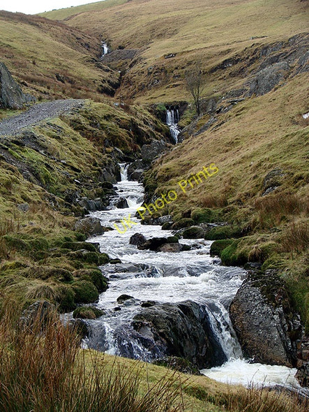Photo 6"x4" Afon Tarennig flows towards Eisteddfa Gurig Crib yr Esgair c2011
