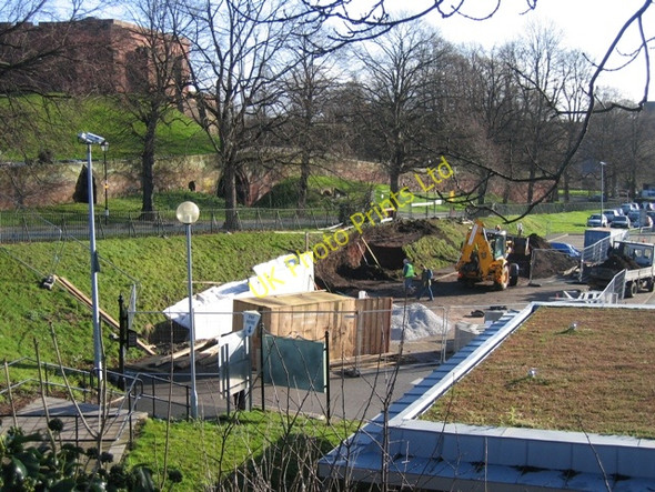 Photo 6"x4" Excavating the bank on the Little Roodee Chester c2008