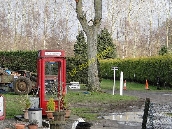 Photo 6"x4" K8 Telephone box on Outney Common Caravan Park Bungay c2011