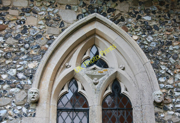 Photo 6"x4" St Mary, Strethall, Essex - Window Strethall c2011