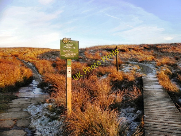 Photo 6"x4" Footpaths At Haigh Gutter Bleak Hey Nook c2011