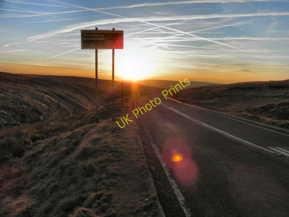 Photo 6"x4" Welcome To Saddleworth Bleak Hey Nook c2011