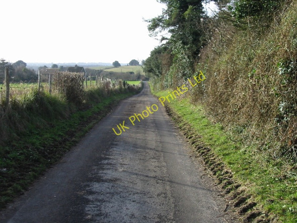 Photo 6"x4" Looking S along Thornton Lane to Thorntonhill Cottages Knowlton\/TR2853 c2008