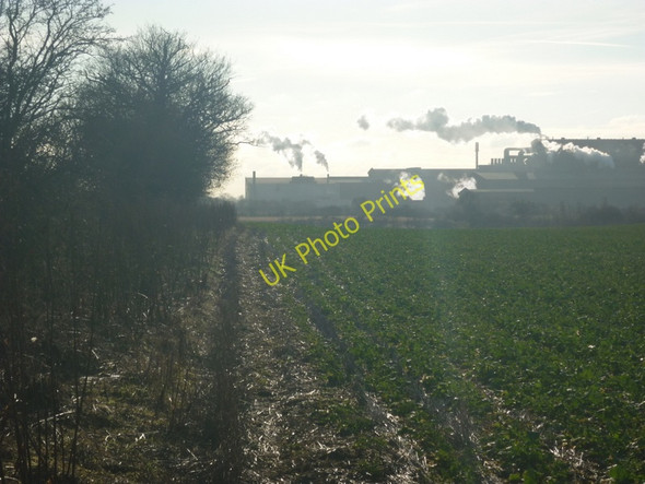 Photo 6"x4" Looking south towards TATA Steelworks Broughton\/SE9608 c2011