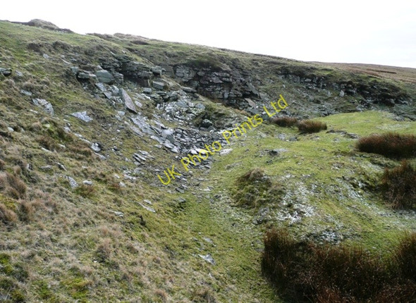 Photo 6"x4" Disused quarry on Cefn Coch Blaina c2008