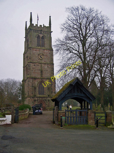 Photo 6"x4" Entrance to St Chad's Church Wybunbury c2011