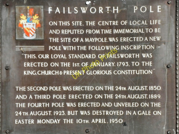 Photo 6"x4" Failsworth Pole (detail) Failsworth c2011