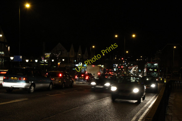 Photo 6"x4" Kenton Road at Night Kenton\/TQ1788 c2011