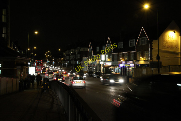 Photo 6"x4" Kenton Road at Night Kenton\/TQ1788 c2011