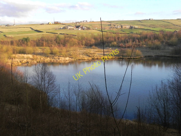 Photo 6"x4" Strinesdale Upper Reservoir Shaw\/SD9308 c2011 P1