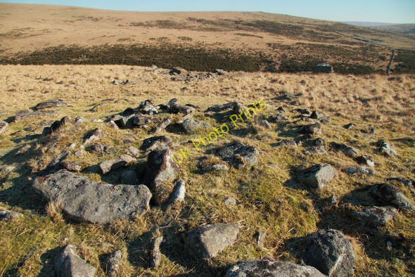 Photo 6"x4" Broad Down cairn Postbridge c2011