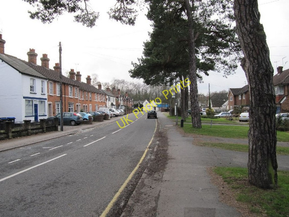 Photo 6"x4" Towards the rail bridge Pirbright c2011