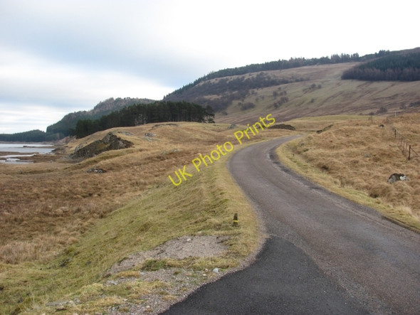 Photo 6"x4" Road by the Spey Dam Feagour c2011