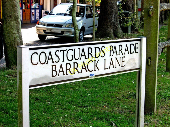 Photo 6"x4" Coastguards Parade, Barrack Lane - road name sign Aldwick c2010