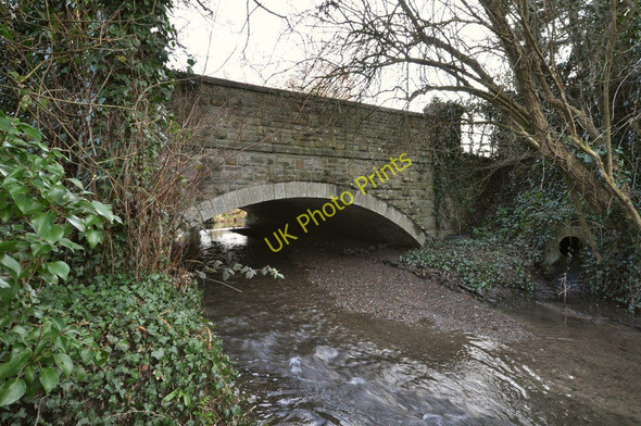 Photo 6"x4" Heanton Bridge on Knowl Water as seen from downstream Wrafton c2011