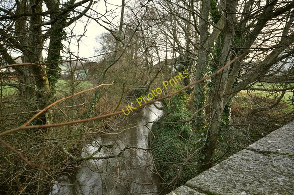 Photo 6"x4" The view upstream from Heanton Bridge on Knowl Water Wrafton c2011