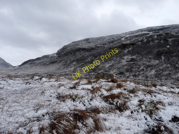 Photo 6"x4" Rough hill grazings in Lairig Mor Beinn na Caillich\/NN1362 c2011