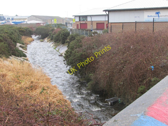 Photo 6"x4" The Little Kilkeel River downstream of the Rooney Road bridge Kilkeel c2011