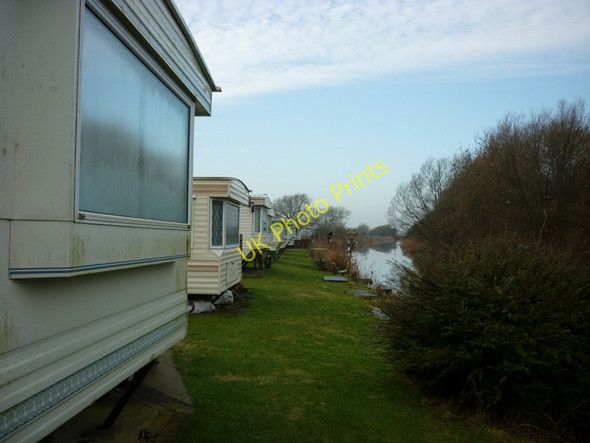 Photo 6"x4" The canal side caravan site down Sandholme Lane, Leven Leven\/TA1045 c2011
