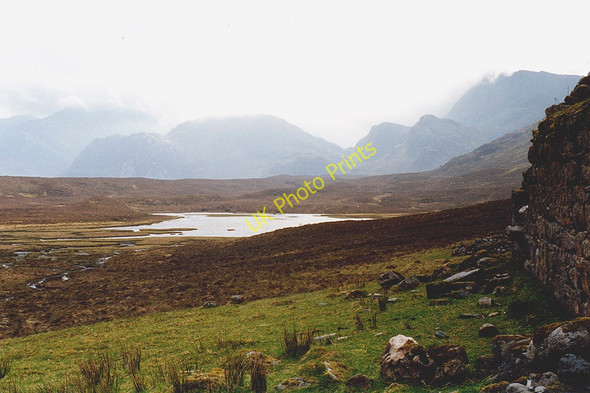 Photo 6"x4" View east from Strathanmore Beinn Airigh Charr c1999
