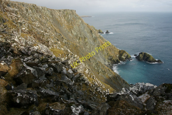 Photo 6"x4" Cliffs at Clibberswick Clibberswick c2011