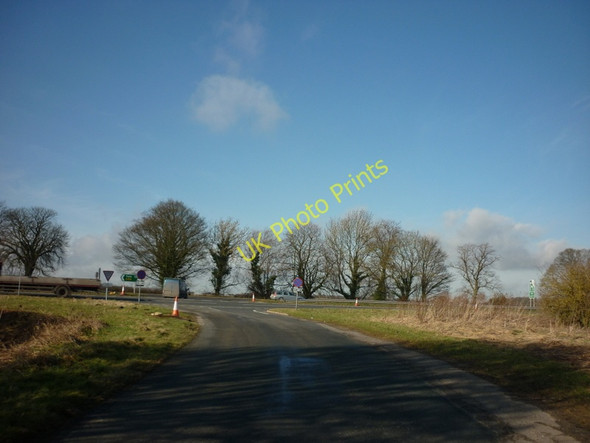 Photo 6"x4" Joining the A64 (T) road, north of Whitwell-on-the-Hill Welburn\/SE7267 c2011