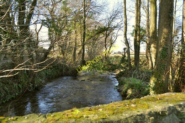 Photo 6"x4" The view downstream on Knowl Water from a bridge at Heanton Mill Wrafton c2011