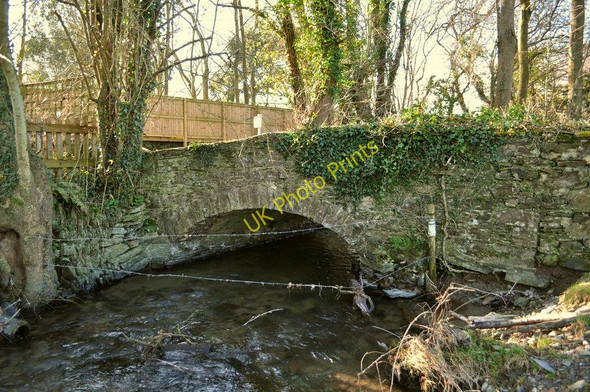 Photo 6"x4" A bridge on Knowl Water near Heanton Mill as seen from upstream Wrafton c2011