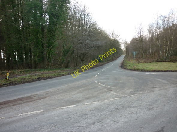 Photo 6"x4" A road junction at Rutter's Plantation, Yearsley Yearsley c2011