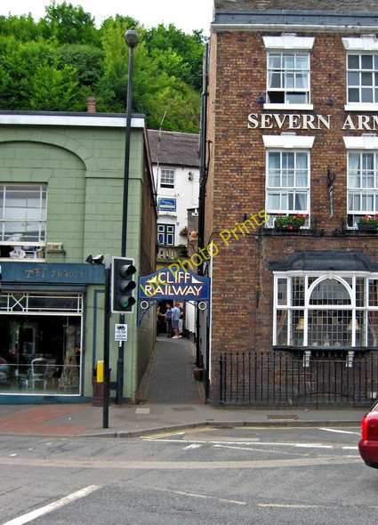Photo 6"x4" Entrance to the Low Town station of the Bridgnorth Cliff Railway, Underhill Street Bridgnorth c2010