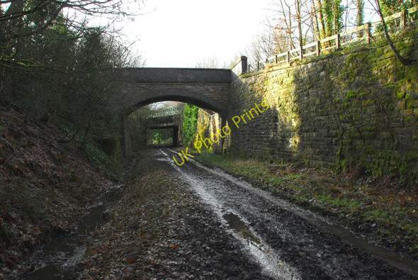 Photo 6"x4" Bridges over the old railway Little Scotland c2011