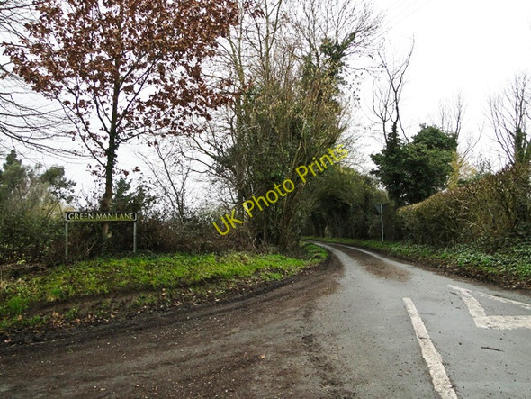 Photo 6"x4" Green Man Lane from Seething Road Kirstead Green c2011