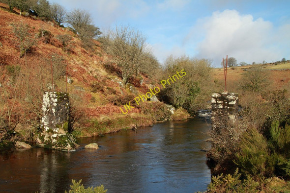 Photo 6"x4" Remains of  bridge over River Dart Sherberton c2011
