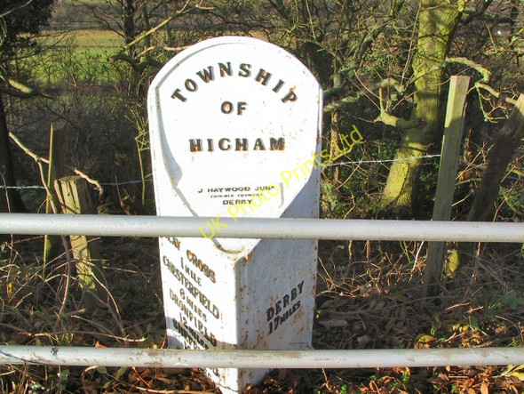 Photo 6"x4" A61 Milepost Clay Cross c2005