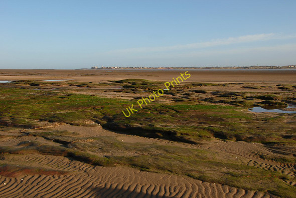 Photo 6"x4" Sandstone outcrop Hoylake c2011