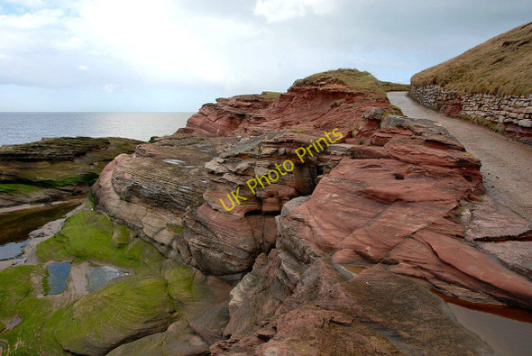 Photo 6"x4" Road and cliffs Hoylake c2011