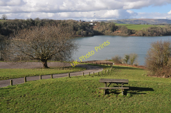 Photo 6"x4" Llandegfedd Reservoir Coed-y-paen c2011
