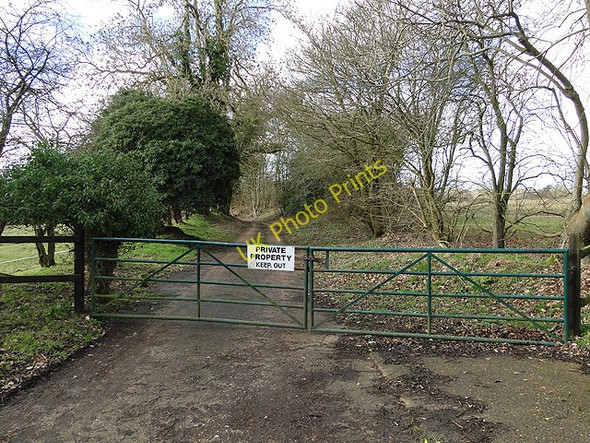 Photo 6"x4" Private gated entrance to part of the old Foulsham airfield Bexfield c2011