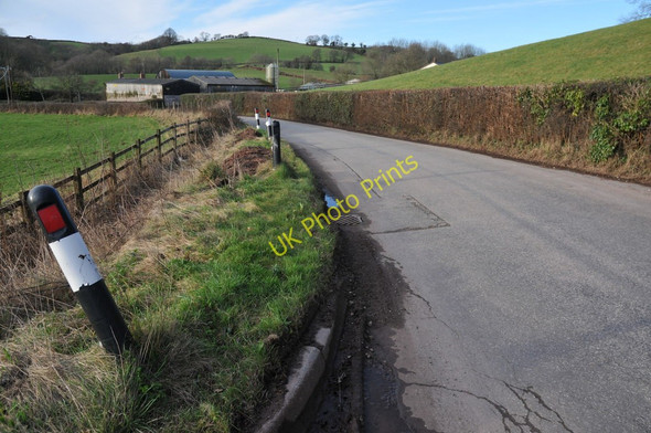 Photo 6"x4" Country road near Pant Farm Common Cefn-llwyn c2011