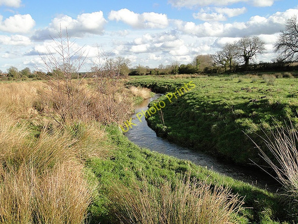 Photo 6"x4" A stream running through marshland at Thornage Brinton c2011
