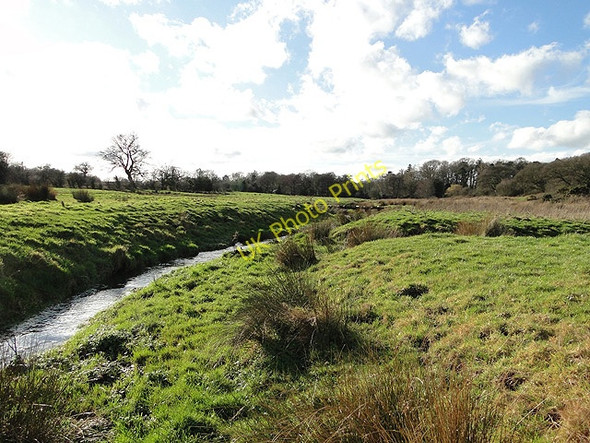 Photo 6"x4" Stream running through marshland Brinton c2011