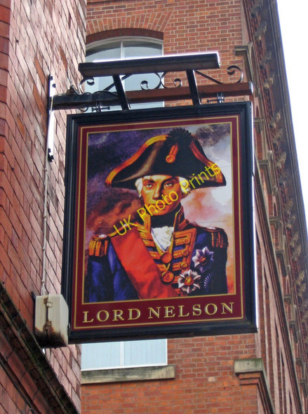 Photo 6"x4" The Lord Nelson (3) - sign, 88 Newton Street Manchester c2010