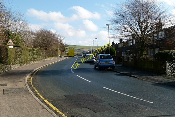 Photo 6"x4" Kiln Lane from 'The Gallows' Milnrow c2011